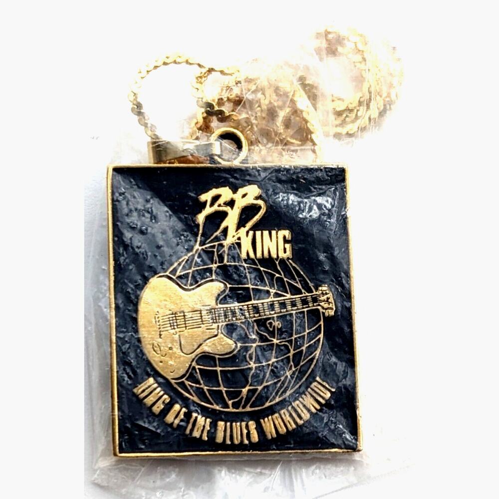 BB King 1994 Tour Necklace King of the Blues Pendant Vintage Music Gift